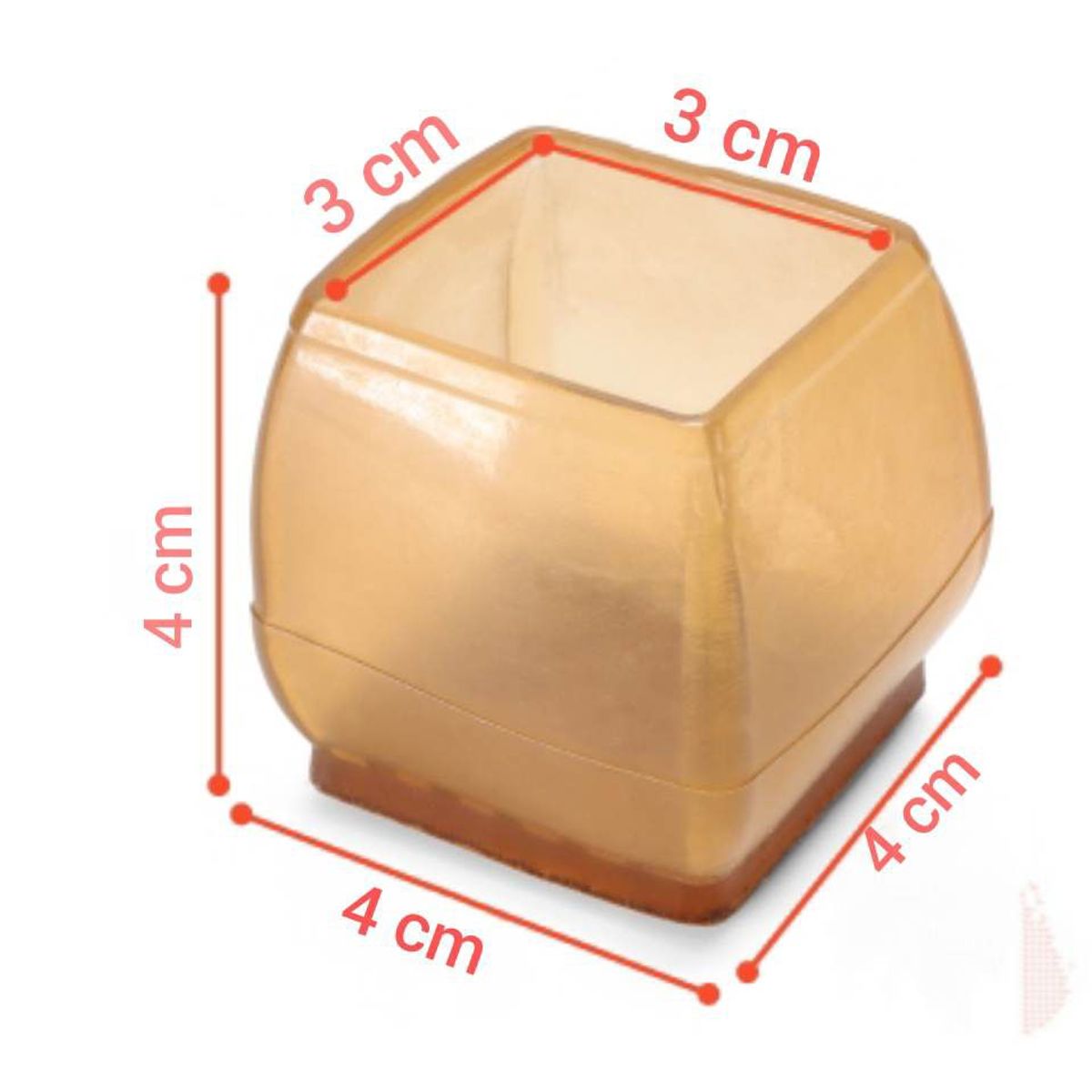 GENERICO - Protectores en silicona forro patas de sillas o muebles Set x8
