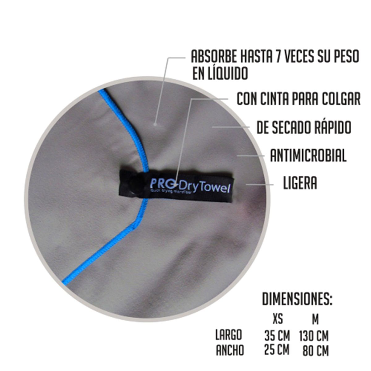 K6 - Toalla Deportiva Para Gym De Microfibra De Secado Rapido  K6 Dry Towel Talla M