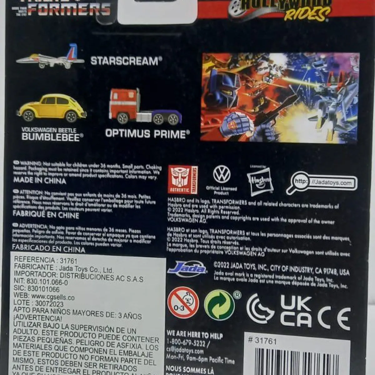 JADA TOYS - Vehículos Set X 3 Nano TransFormers