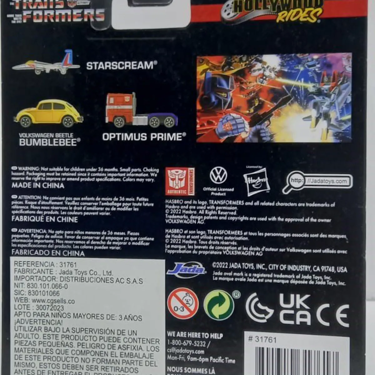 JADA TOYS - Vehículos Set X 3 Nano TransFormers