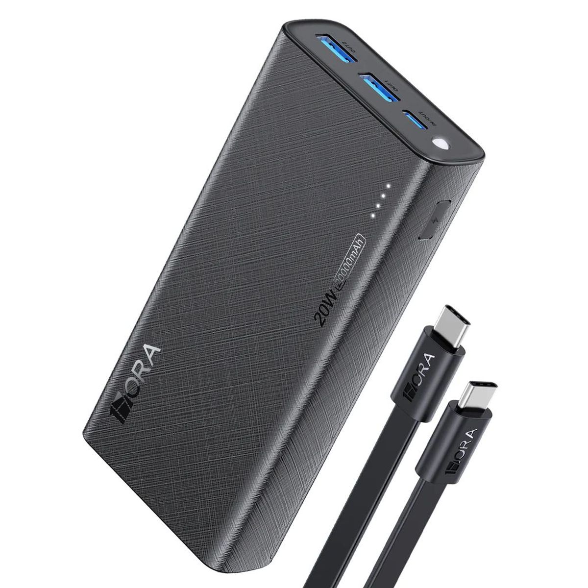1HORA - Power Bank GAR158 Batería Portátil  De 20000mah Carga Rapida