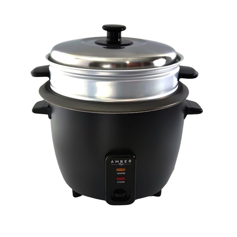 AMBER STYLE - Olla Arrocera Multiusos 8 Tazas 1.5 Lt con Vaporizador Amber