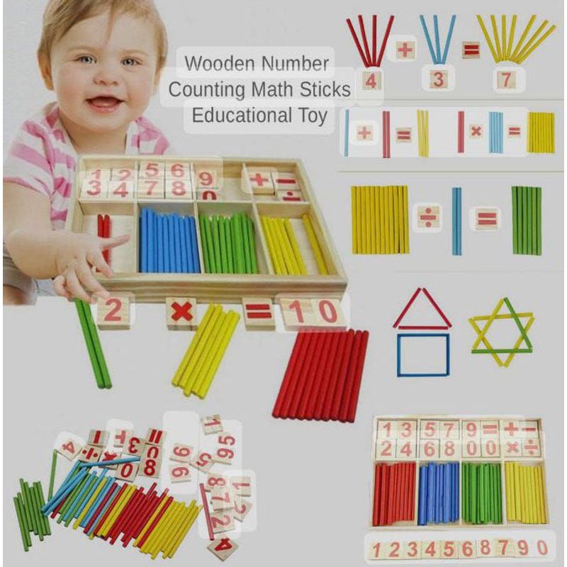 SWISSHOME DR HOFFMAN - JUEGO DIDACTICO MATEMATICA INTELIGENCE STICKNIÑOS 3 AÑOS