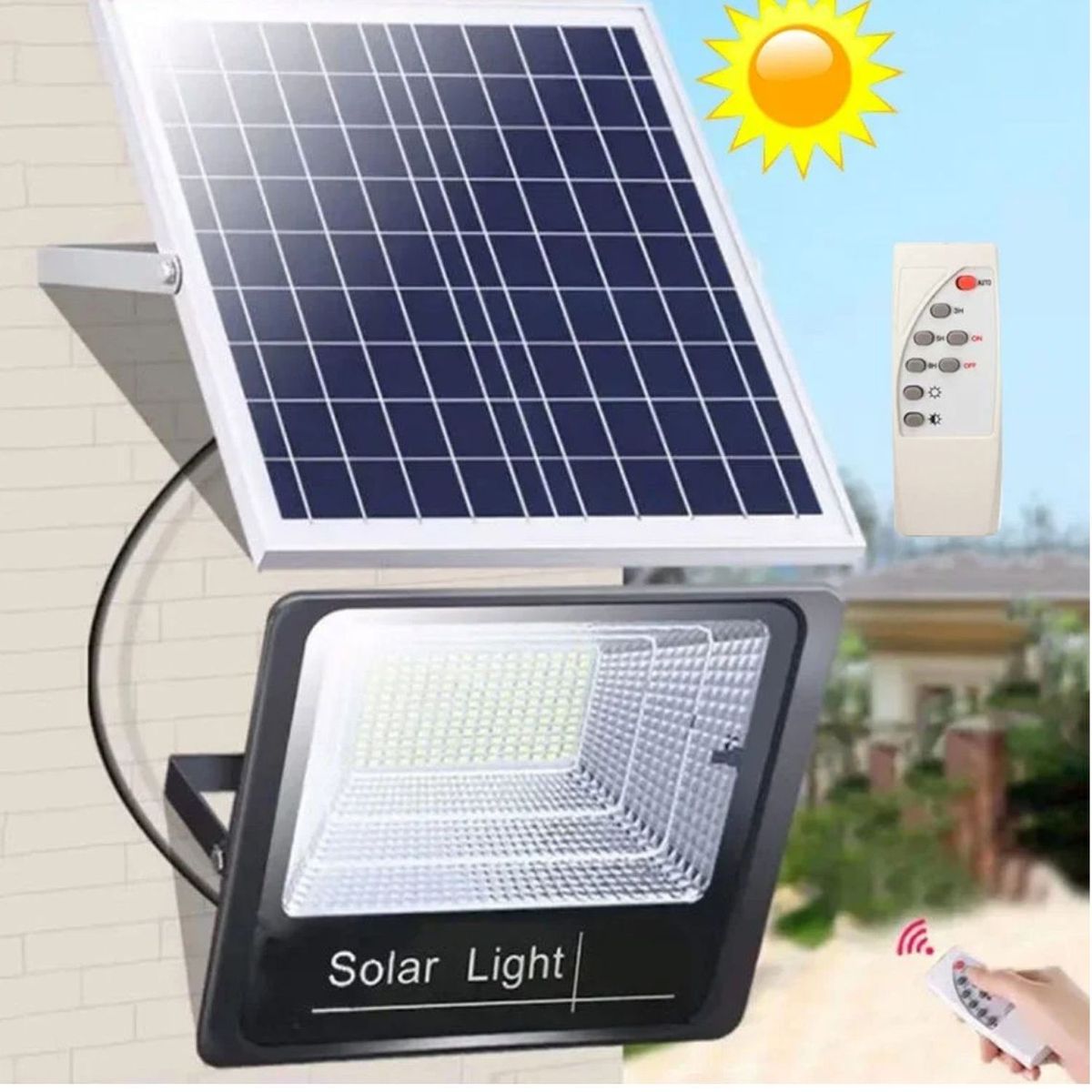 ONE PIXEL - Reflector Solar 1000w Lampara Led Panel Solar Control Remoto ONE PIXEL