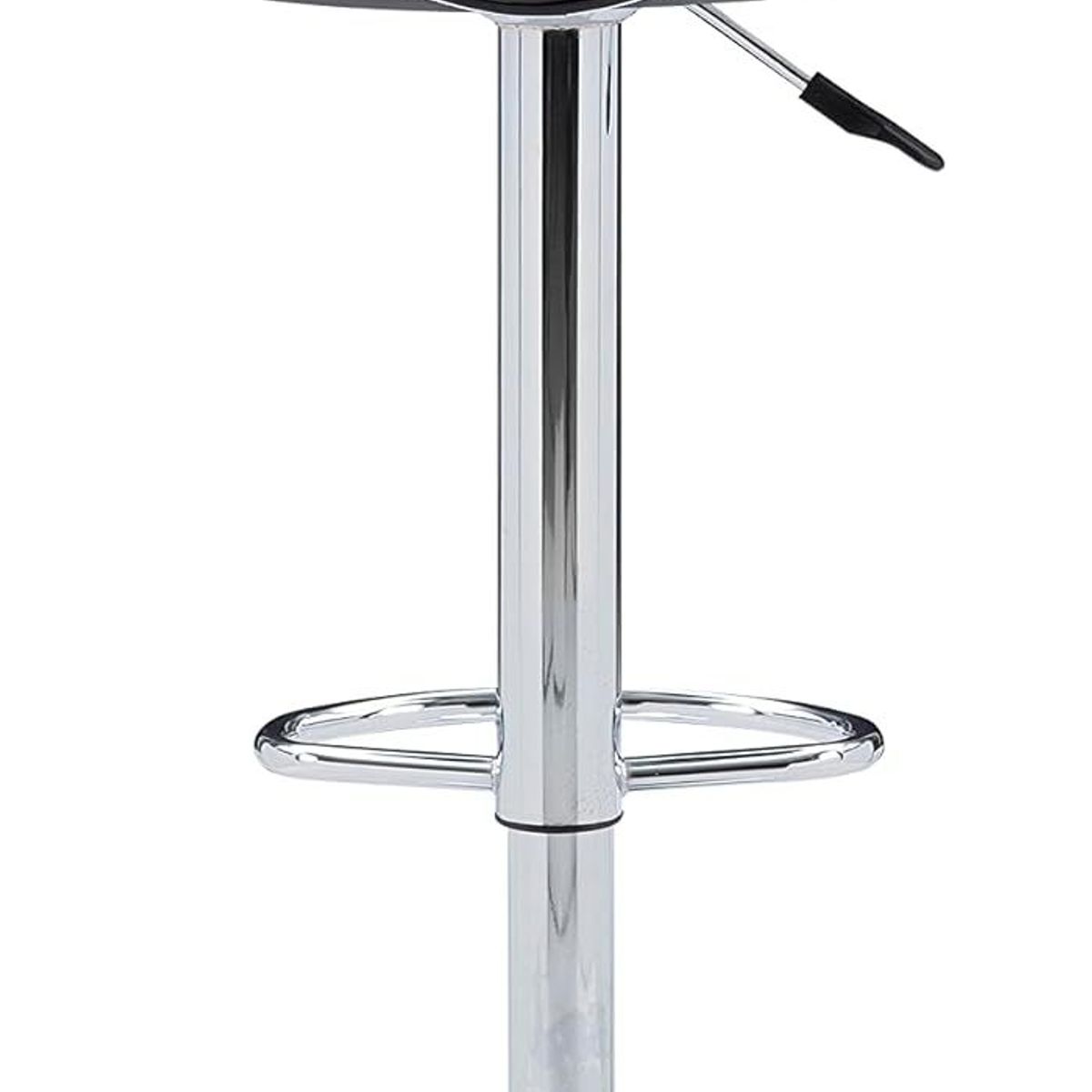 MOBLIHOUSE - Set X2 Silla Bar Jinete Negra Sillas Giratorias De Piel Sintética
