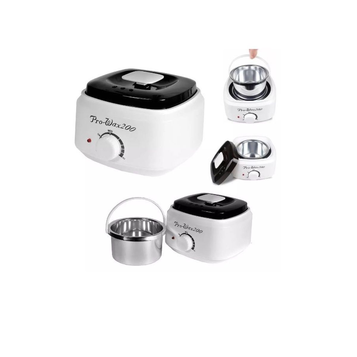 GENERICO - Olla Para Cera Depilatoria  Cera Perlas aplicadores