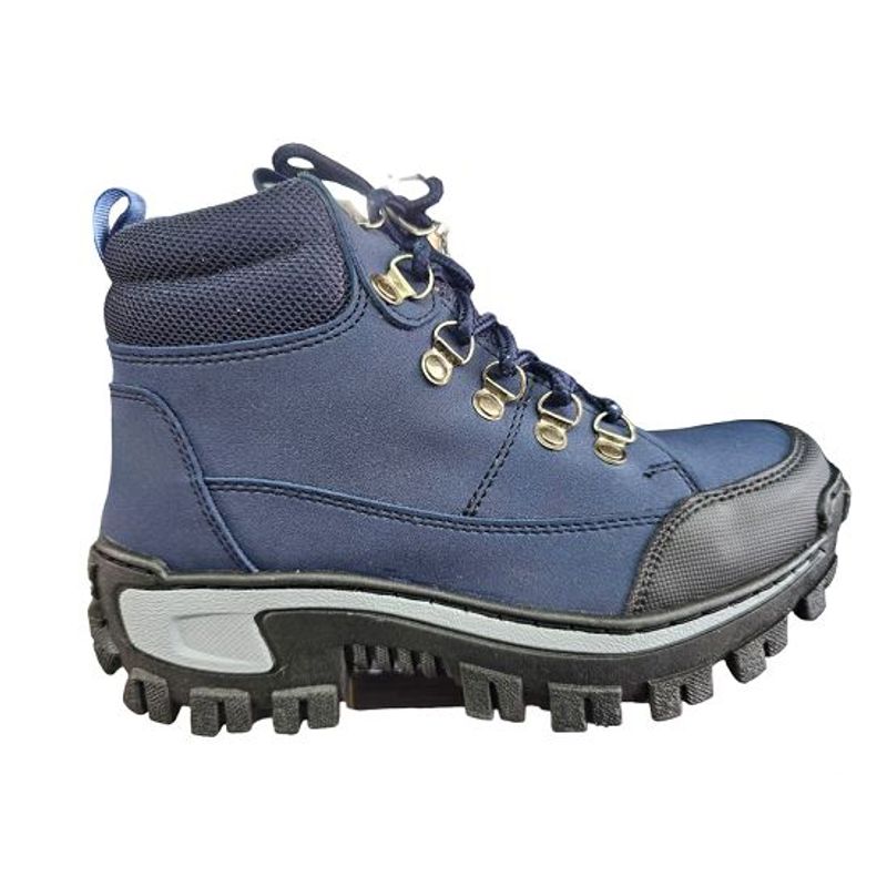 GENERICO - Bota Hombre Monster Casual Cocida Caballero Cómoda- Azul