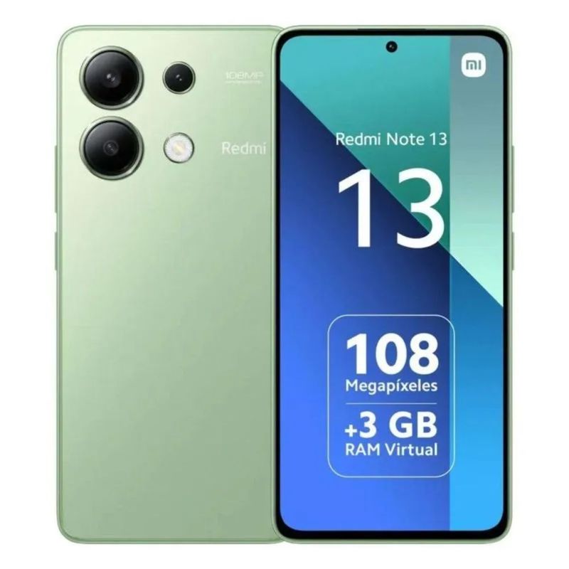 XIAOMI - Celular Xiaomi Redmi Note 13 RAM 8GB ROM 256GB Mint Green