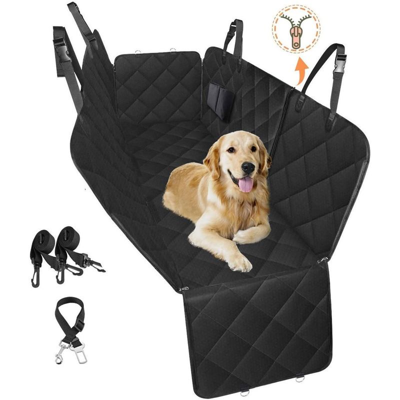 ONE PIXEL - Protector Funda Cubre Asiento Auto Mascotas Negro ONE PIXEL