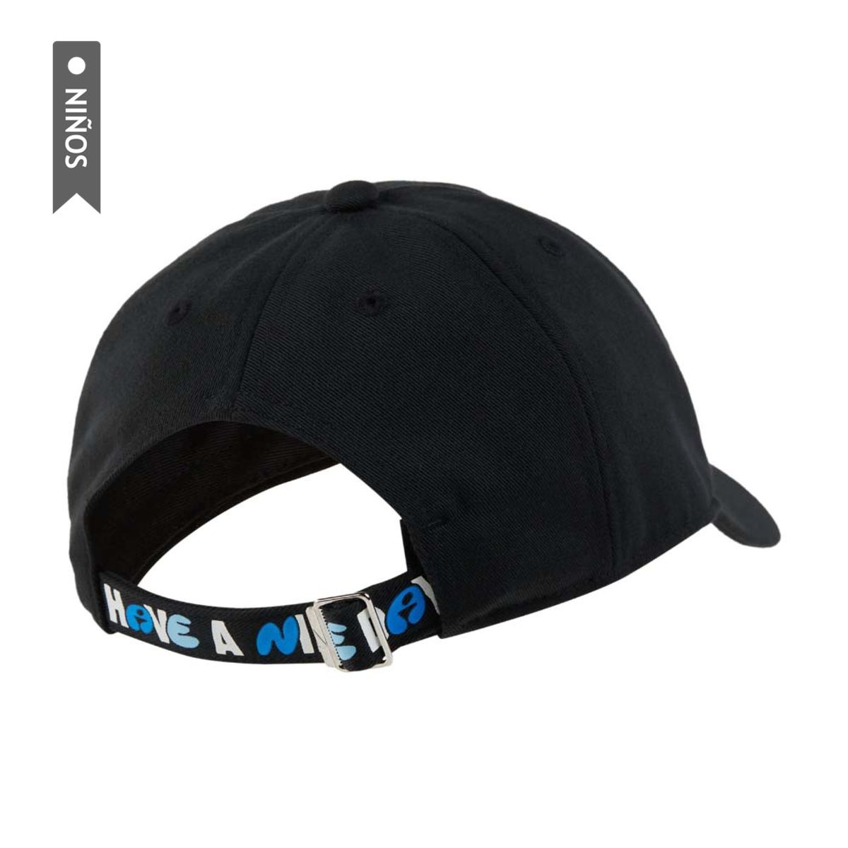 NIKE - Gorra Nike Club Cap Us Swooshy Niños-Negro