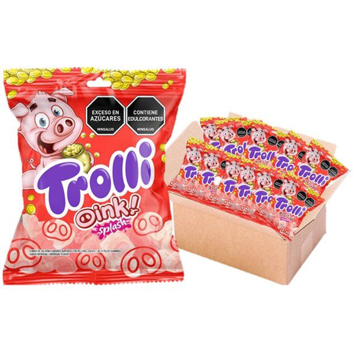 GENERICO - Gomas Trolli Oink Splash 40 Gr Bolsa X 12 UDS