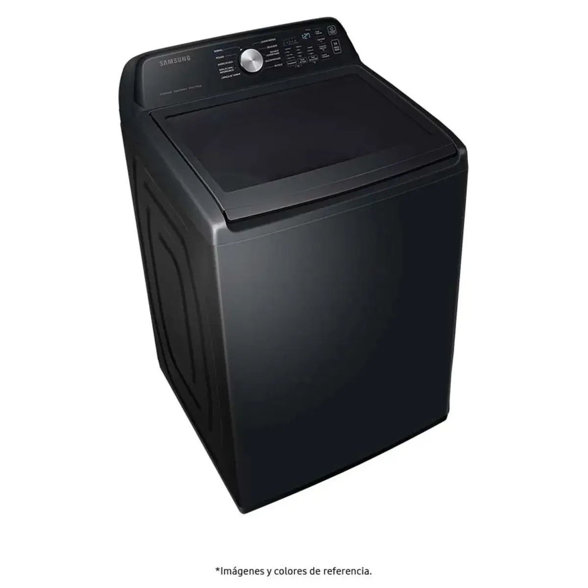 SAMSUNG - Lavadora Samsung 23 Kg Smartthings Carga Superior Negra - WA23C3554GV/CO