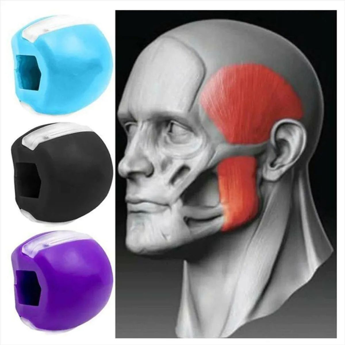 GENERICO - Ejercitador De Mandibula Tonificador Facial Muscular
