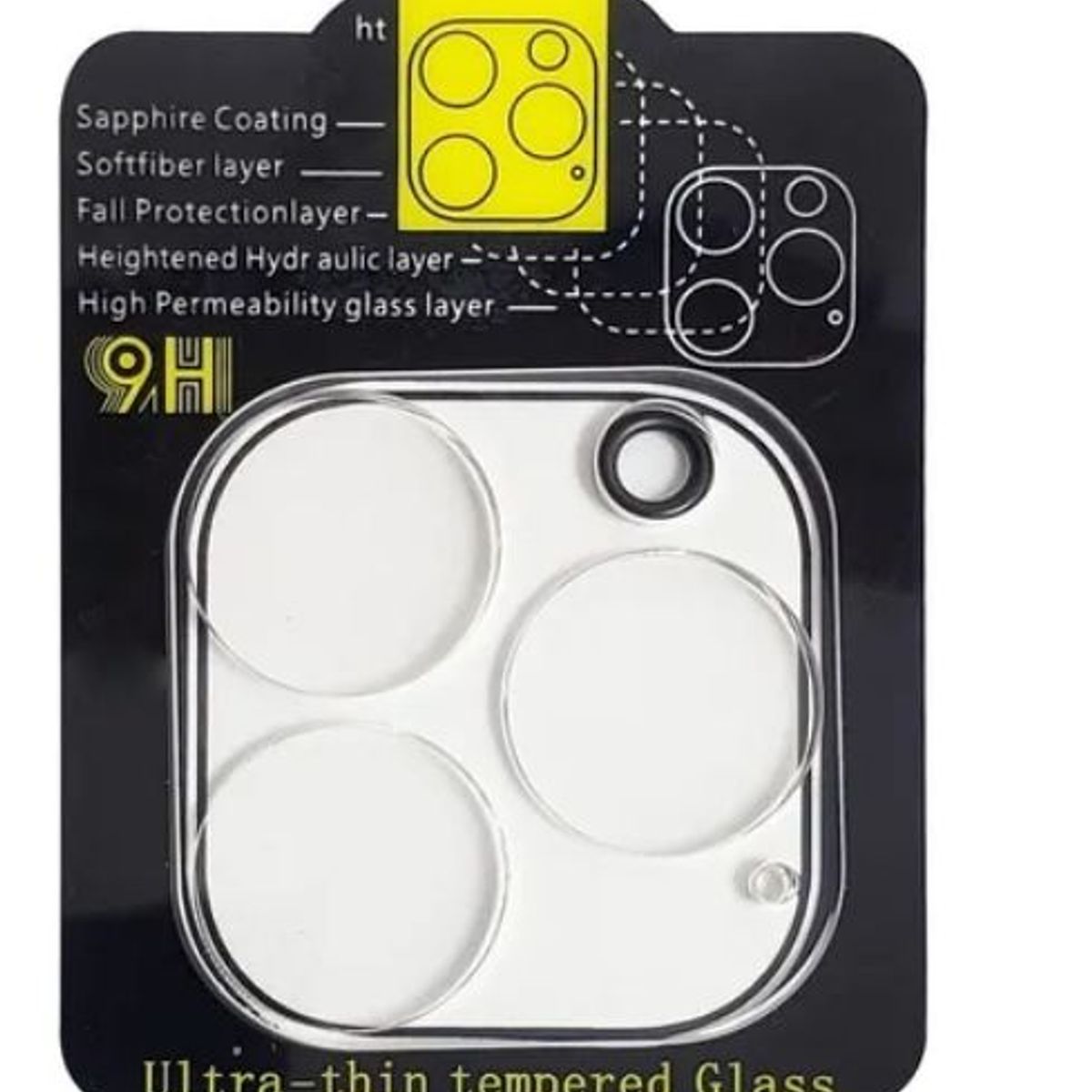 GENERICO - Protector de camara transparente para iphone 15 pro-15 pro max