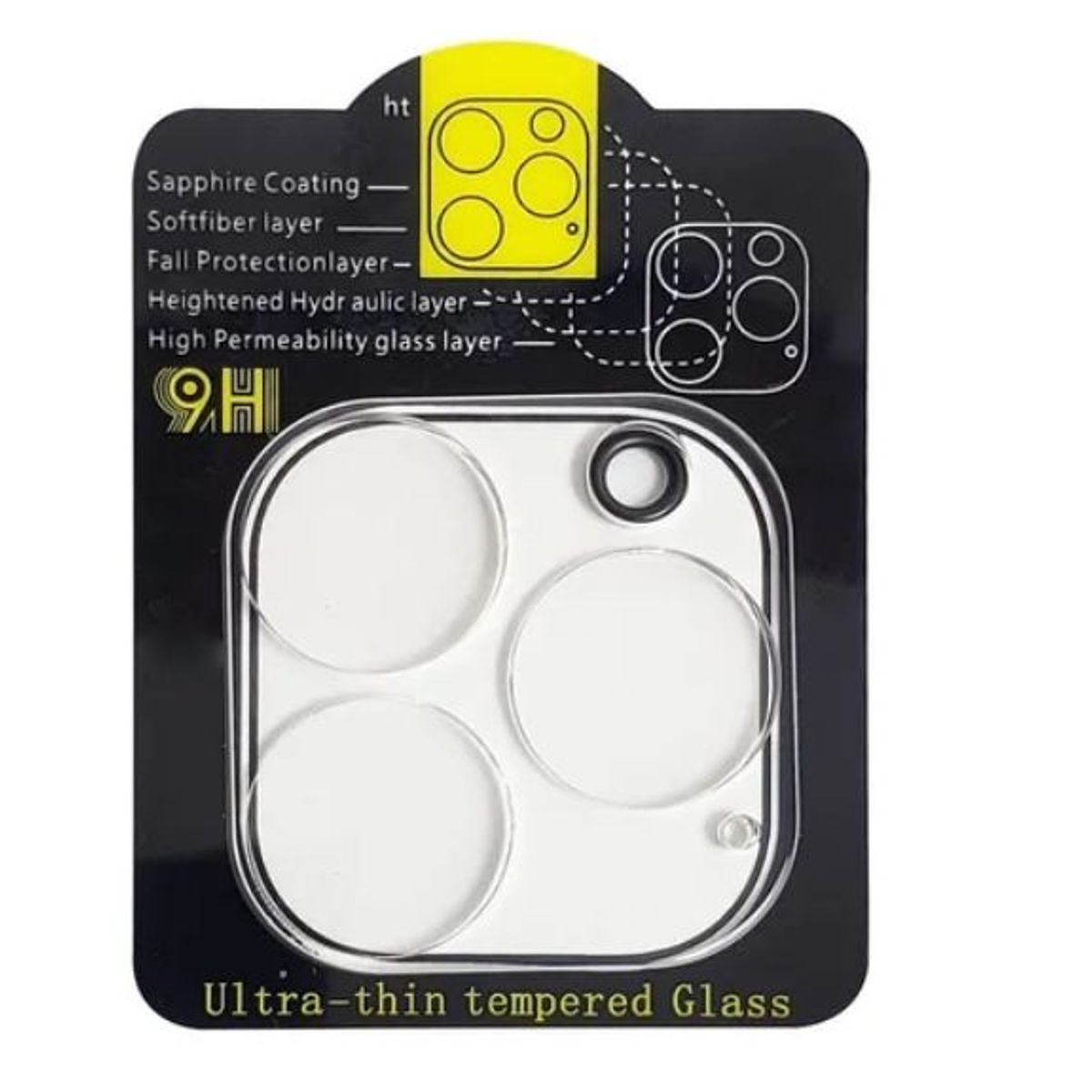 GENERICO - Protector de camara transparente para iphone 15 pro-15 pro max