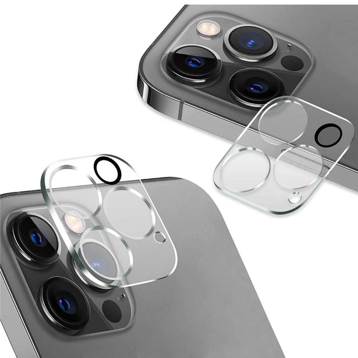 GENERICO - Protector de camara transparente para iphone 15 pro-15 pro max
