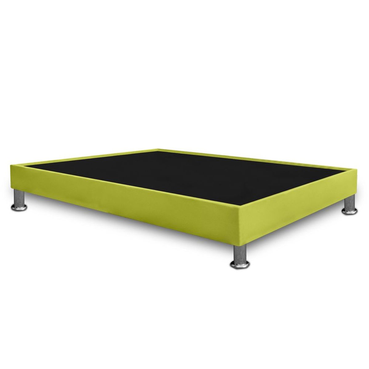 MAGIC CLASS - BASE CAMA CON PESTAÑA 90x190 ECOCUERO VERDE
