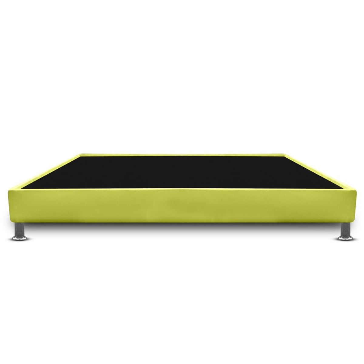 MAGIC CLASS - BASE CAMA CON PESTAÑA 90x190 ECOCUERO VERDE