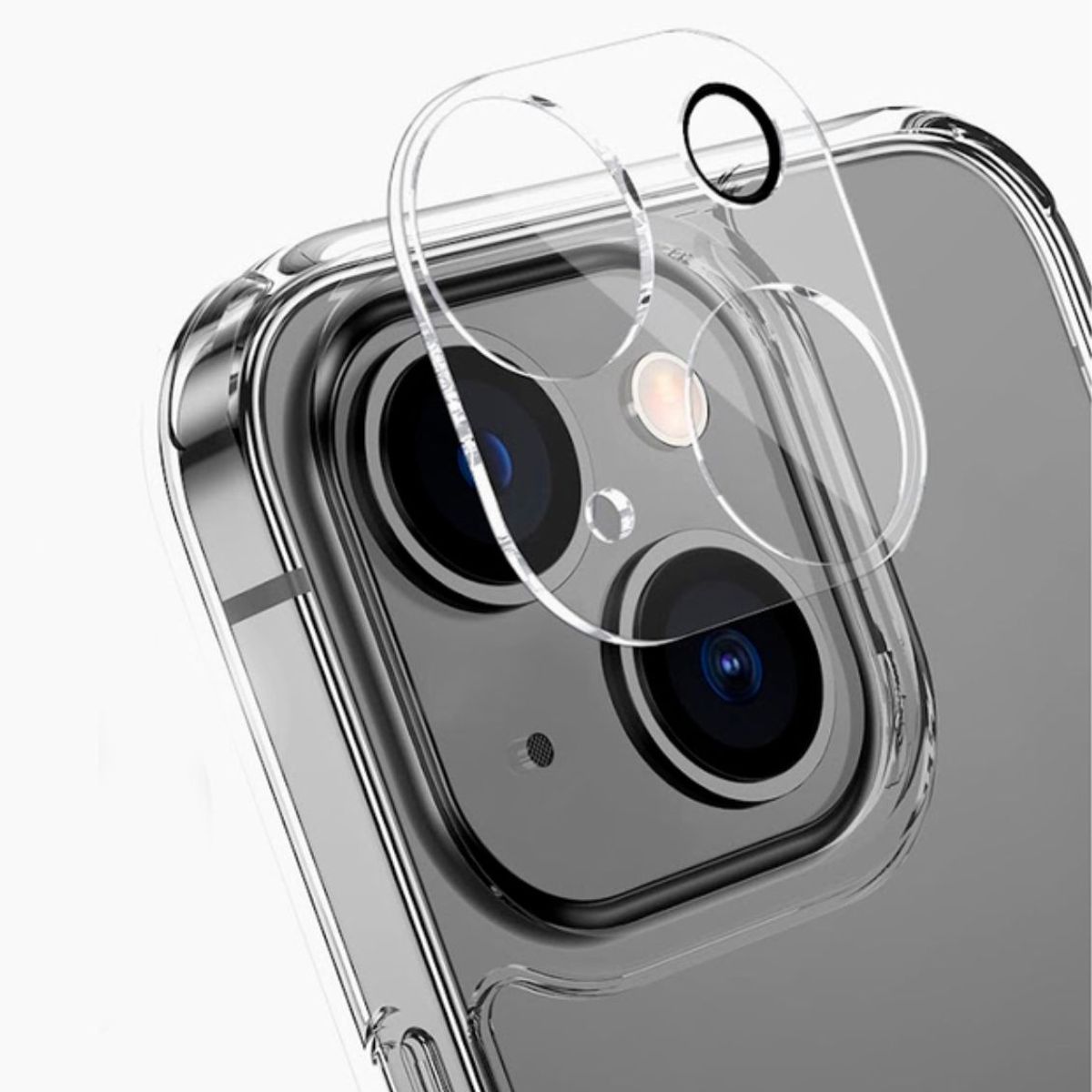 GENERICO - Protector de camara transparente para iphone 13 -13 Mini