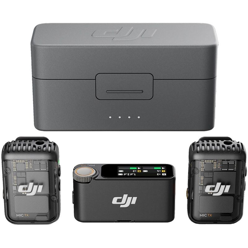 DJI - DJI Mic 2 Micrófono Inalámbrico Digital Compacto (2TX + 1RX)