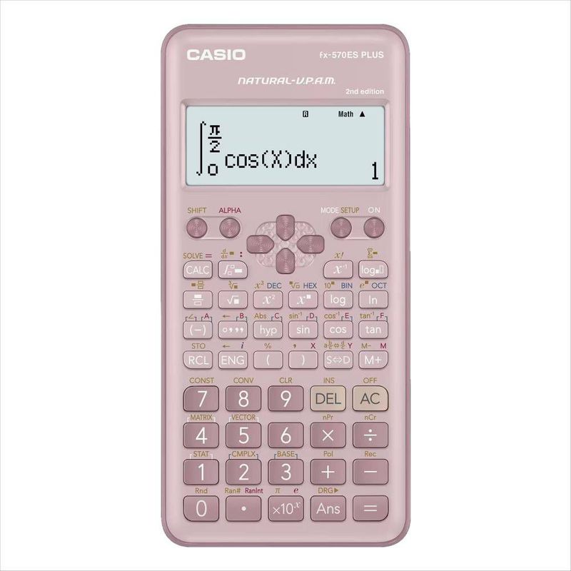 GENERICO - Calculadora Casio Fx-570ES Plus Rosada 2da Generación