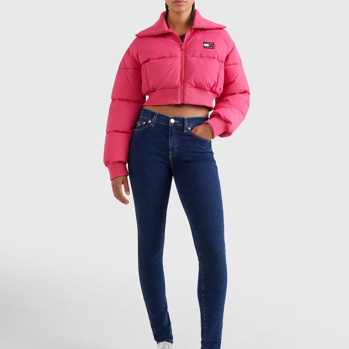 TOMMY HILFIGER - Jeans Nora Ceñidos De Talle Medio Con Efecto Desteñido Mujer Azul Tommy Hilfiger