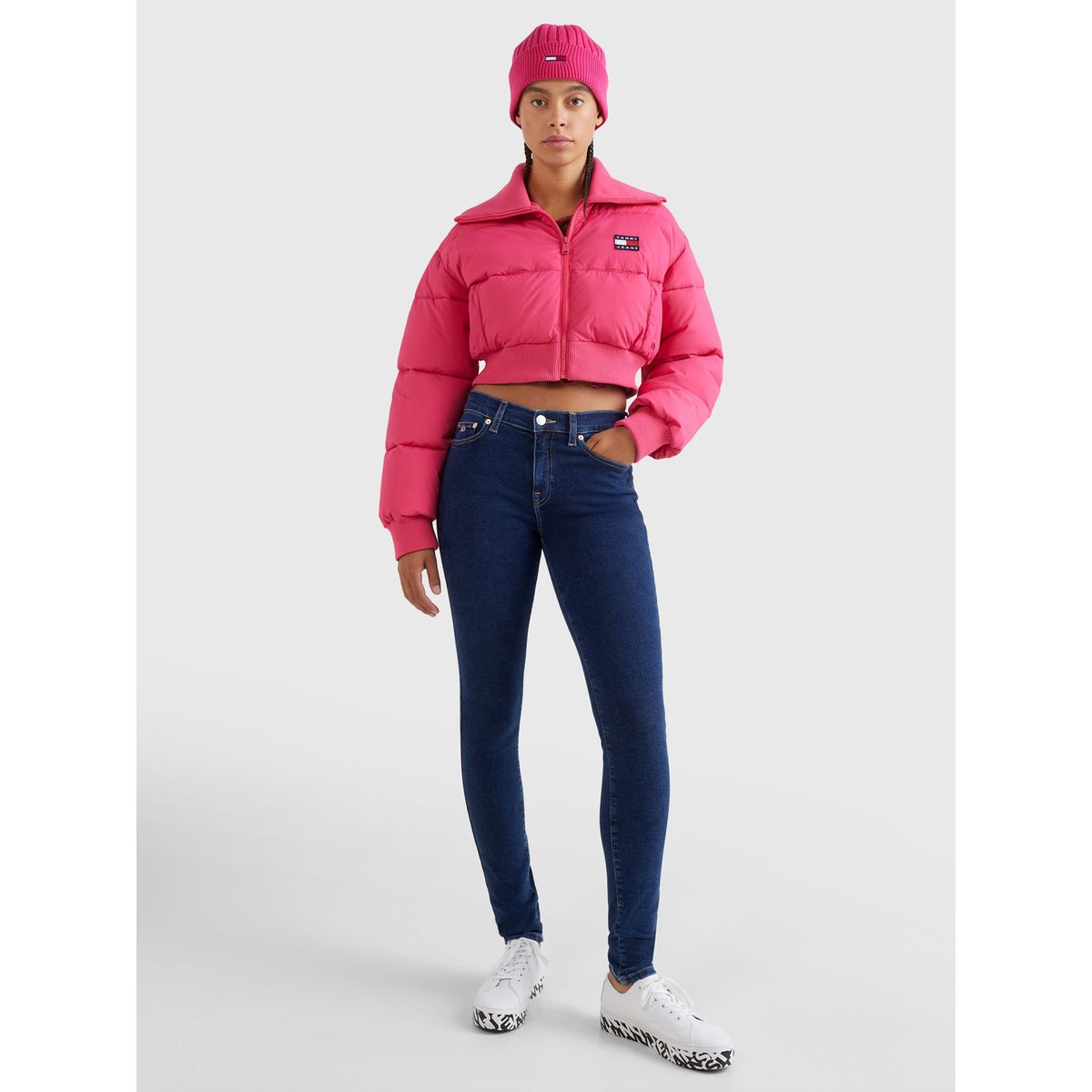 TOMMY HILFIGER - Jeans Nora Ceñidos De Talle Medio Con Efecto Desteñido Mujer Azul Tommy Hilfiger