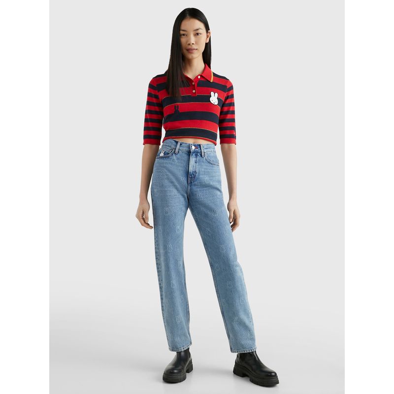 TOMMY HILFIGER - Jeans Azul De Corte Amplio X Miffy Para Mujer  Tommy Hilfiger