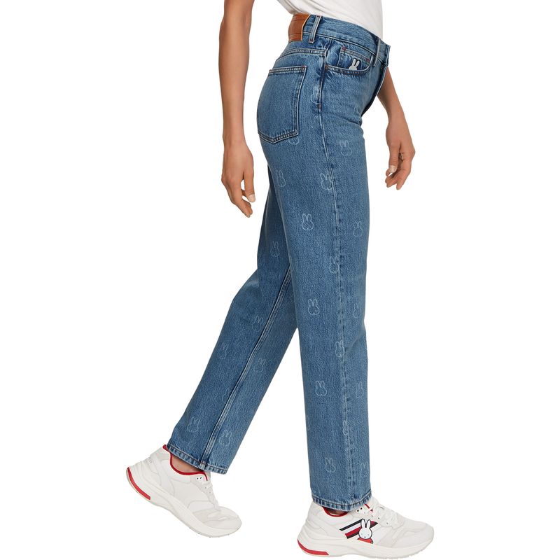 Jeans Azul De Corte Amplio X Miffy Para Mujer Tommy Hilfiger TOMMY