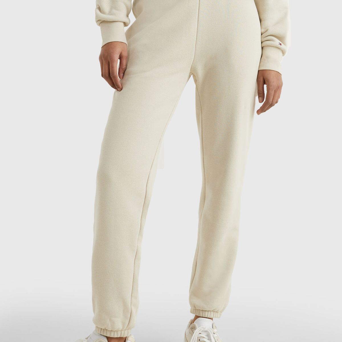TOMMY HILFIGER - Joggers 1985 Collection De Corte Cónico Mujer Beige Tommy Hilfiger