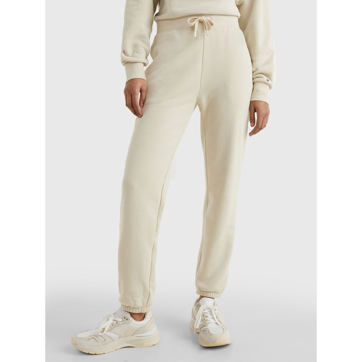 TOMMY HILFIGER - Joggers 1985 Collection De Corte Cónico Mujer Beige Tommy Hilfiger