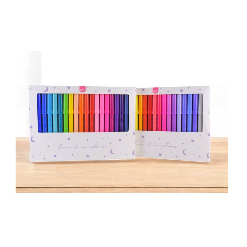 CASIO - Marcadores Lavables Kiut X 80 Colores