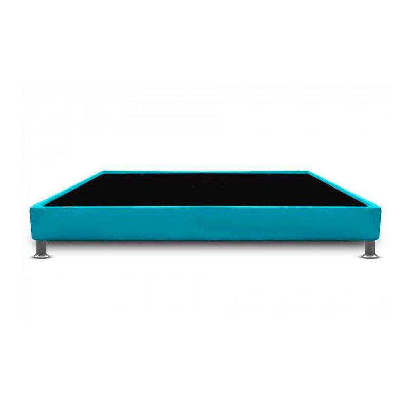 MAGIC CLASS - BASE CAMA CON PESTAÑA 120x190 ECOCUERO AZUL