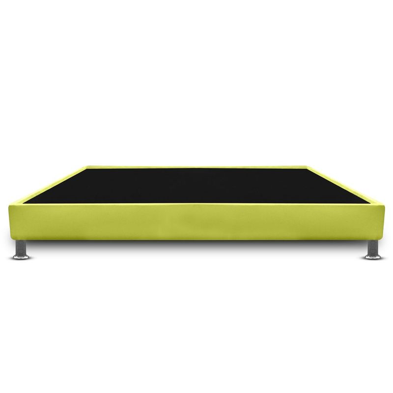 MAGIC CLASS - BASE CAMA CON PESTAÑA 120x190 ECOCUERO VERDE