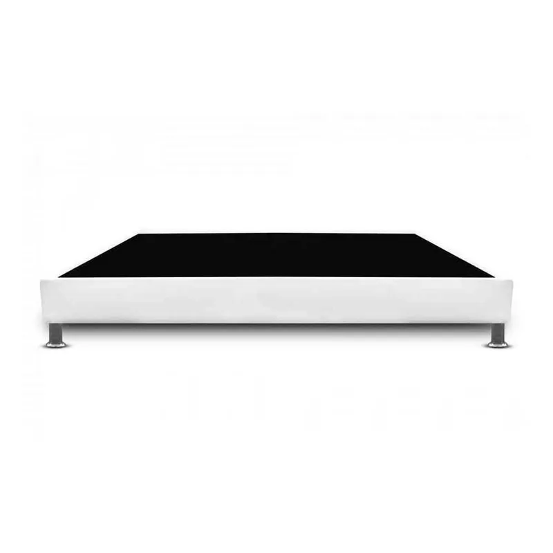 MAGIC CLASS - BASE CAMA CON PESTAÑA 120x190 MICROFIBRA BLANCO