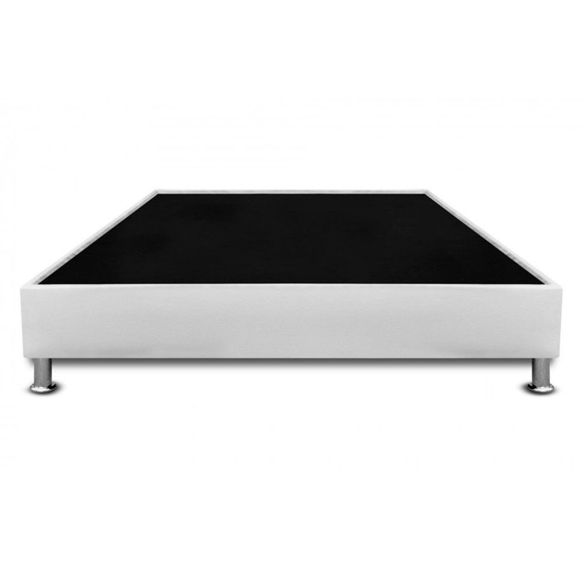 MAGIC CLASS - BASE CAMA CON PESTAÑA 120x190 MICROFIBRA BLANCO