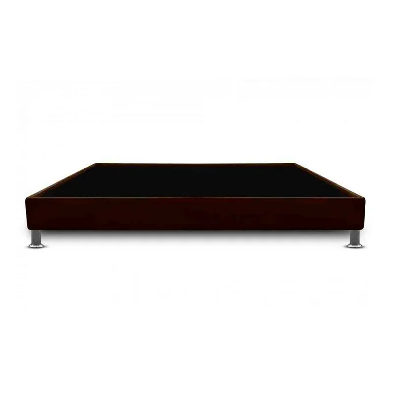 MAGIC CLASS - BASE CAMA CON PESTAÑA 120x190 MICROFIBRA CAFÉ