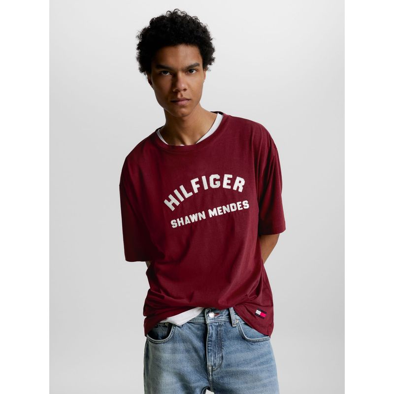 TOMMY HILFIGER - Camiseta Tommy Hilfiger X Shawn Mendes Hombre Rojo Tommy Hilfiger