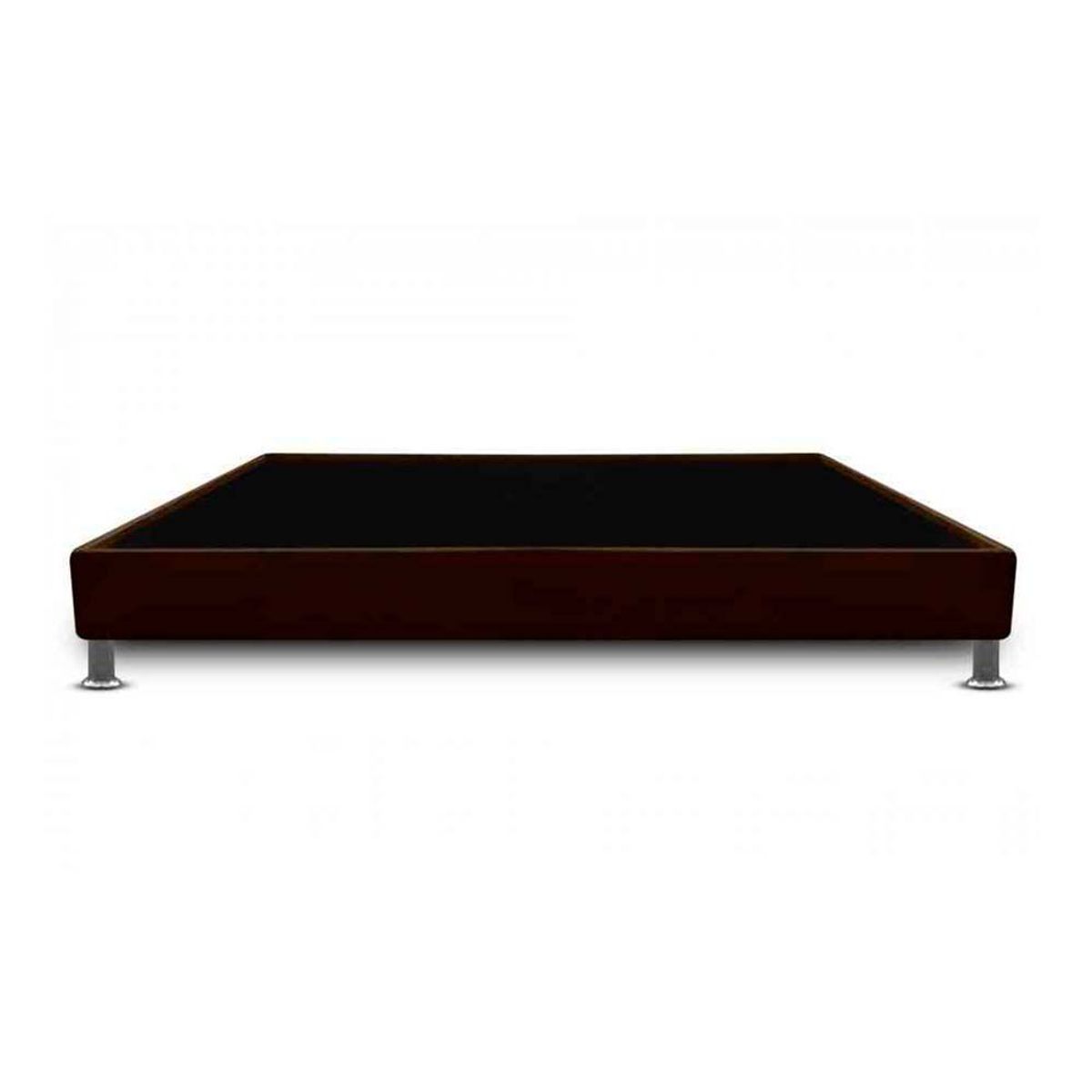 MAGIC CLASS - BASE CAMA CON PESTAÑA 140x190 MICROFIBRA CAFÉ