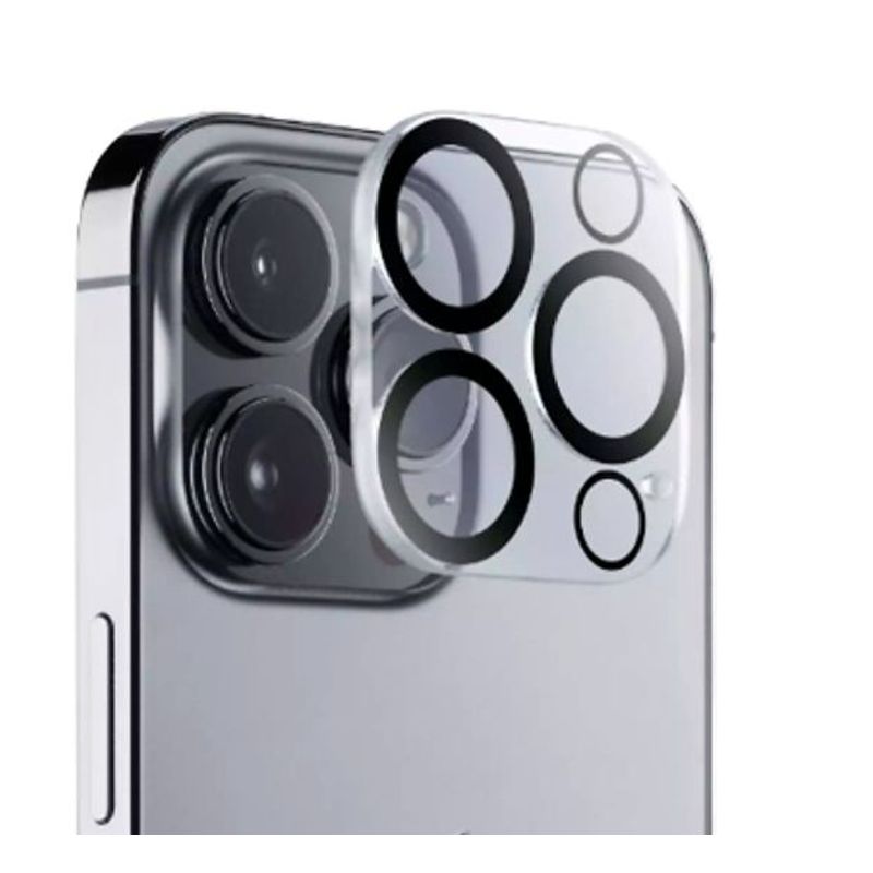 GENERICO - Protector de camara borde negro para iphone 12 PRO MAX