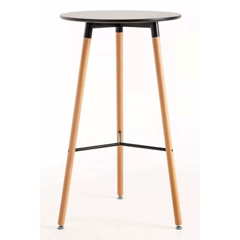 MOBLIHOUSE - Mesa Bar Lucca Negra 105cm Moblihouse