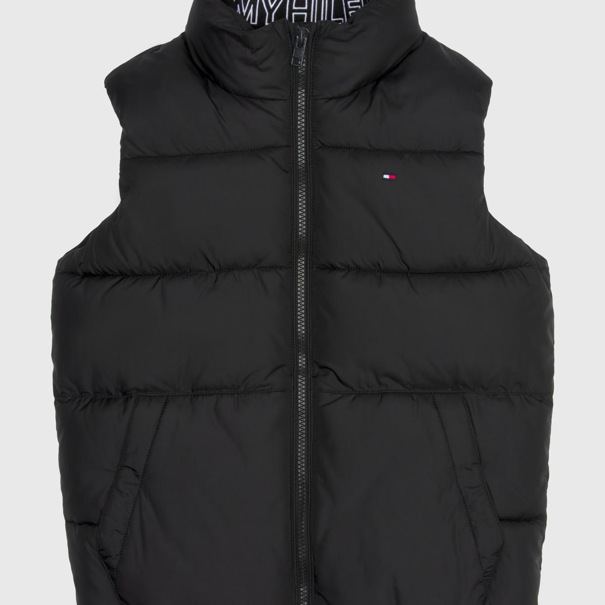 TOMMY HILFIGER - Chaleco Negro Essential Acolchado Para Niño Tommy Hilfiger