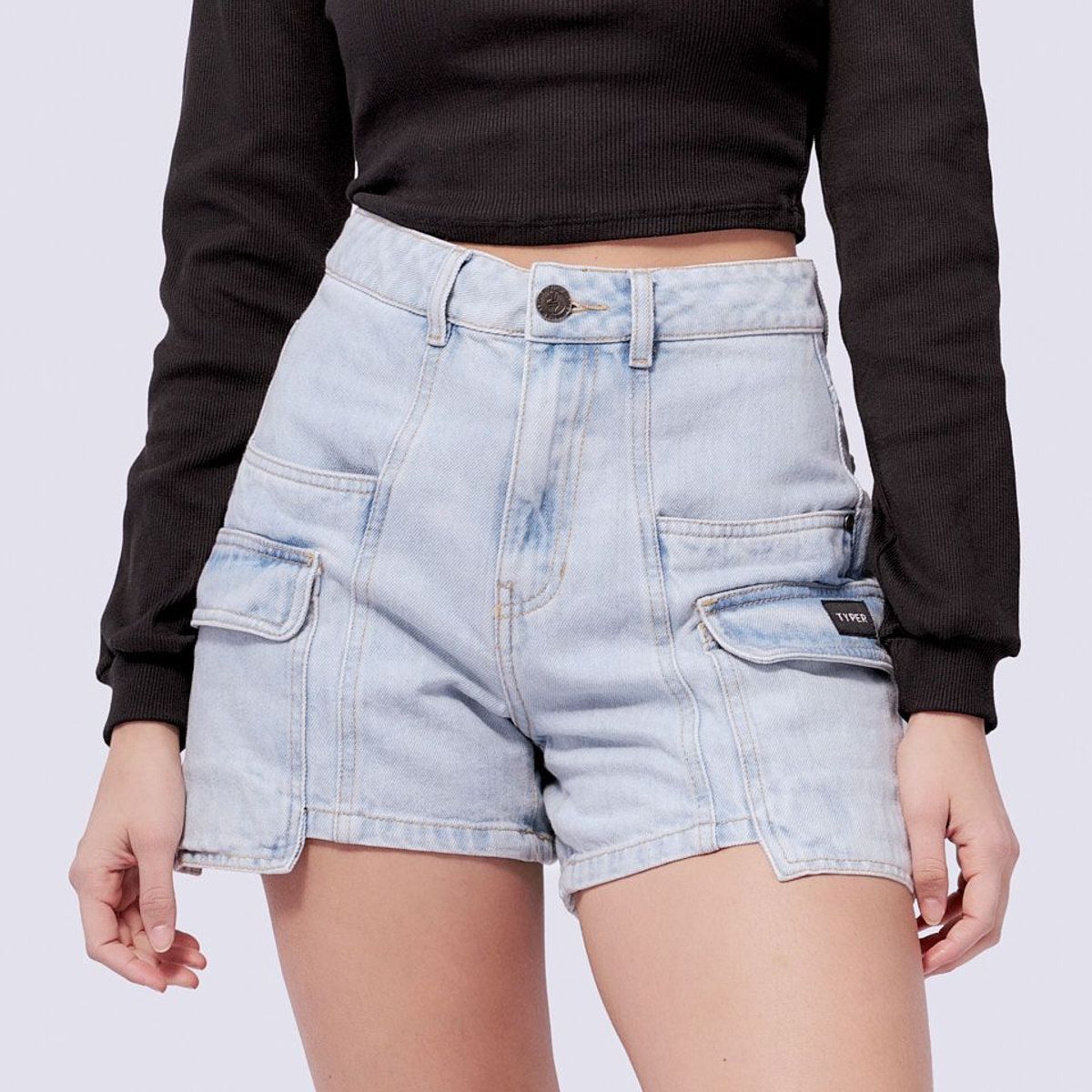 TYPER - Short tipo Cargo Para Mujer Typer