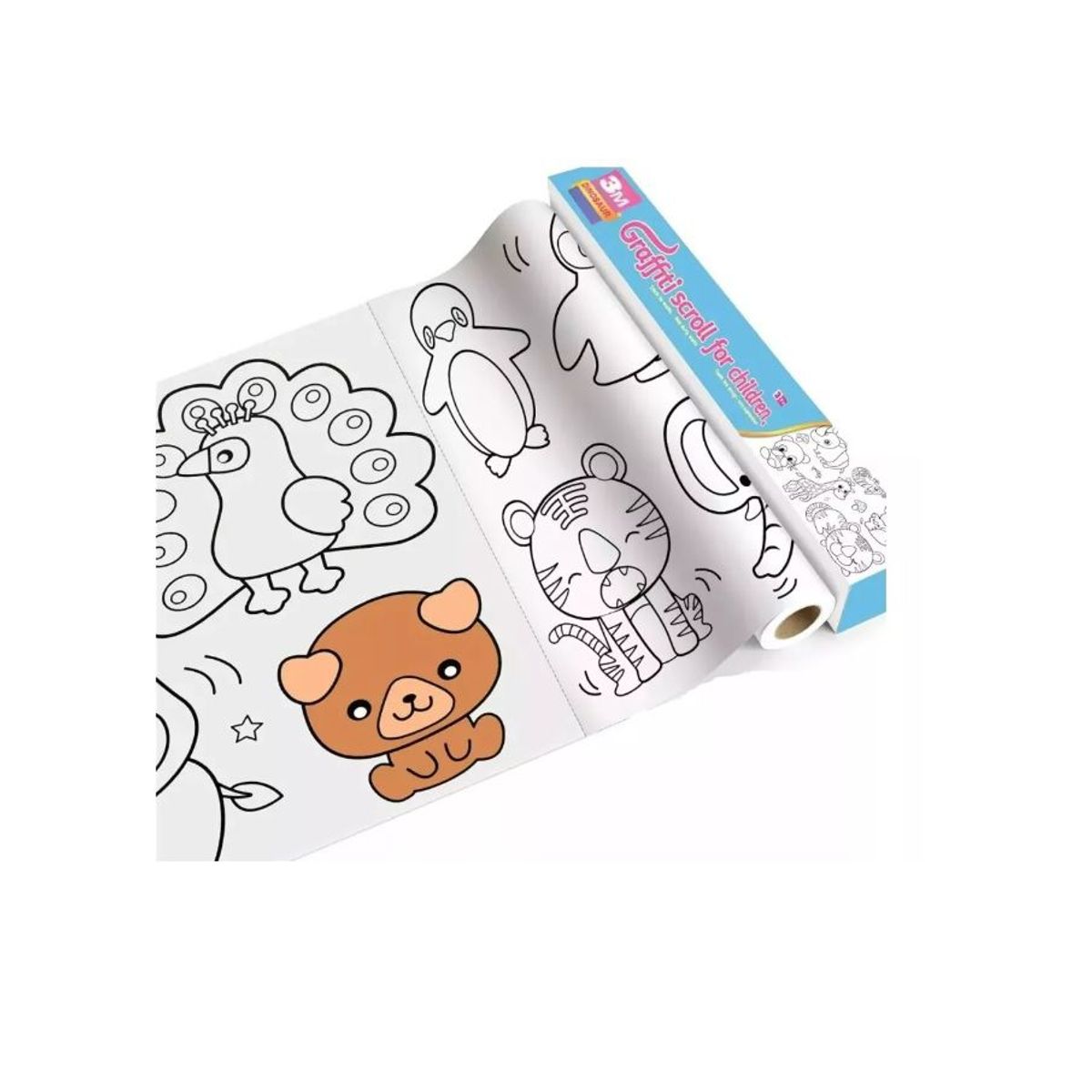 GENERICO - Rollo De Papel Para Colorear De 3 Metros