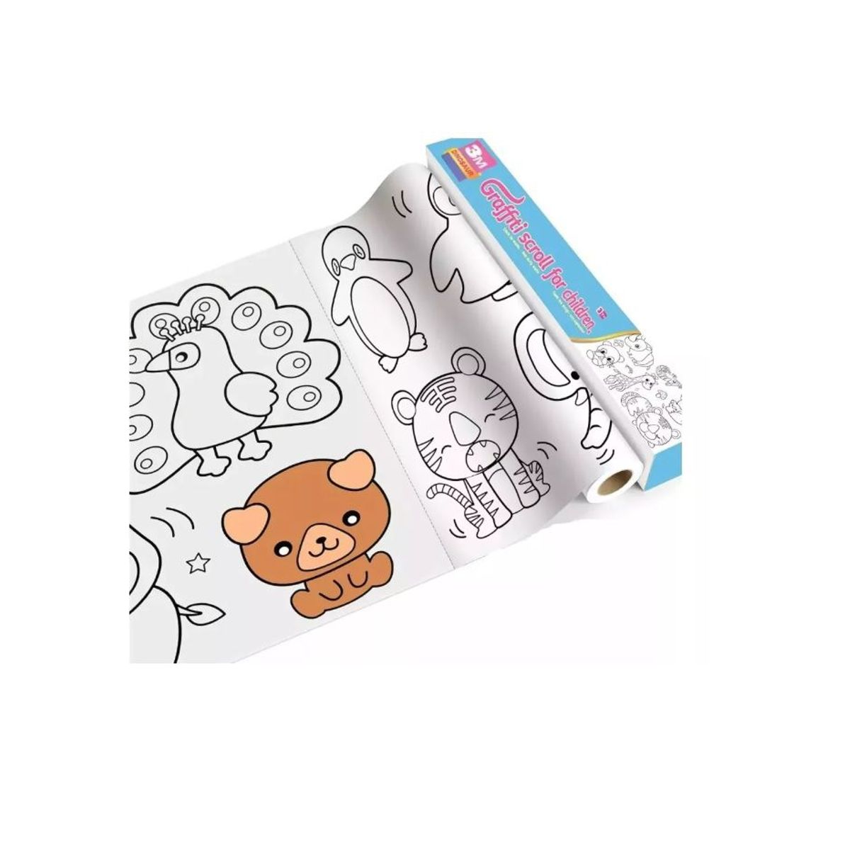 GENERICO - Rollo De Papel Para Colorear De 3 Metros