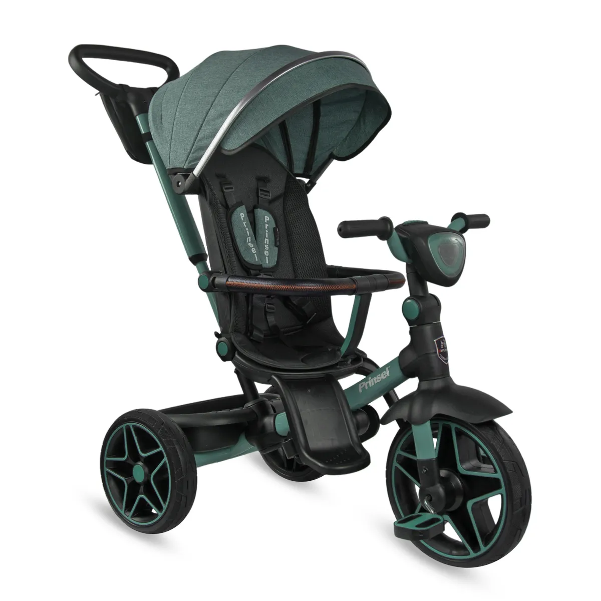 PRINSEL - Triciclo Paseador 360 Reclinable Explorer Prinsel Verde