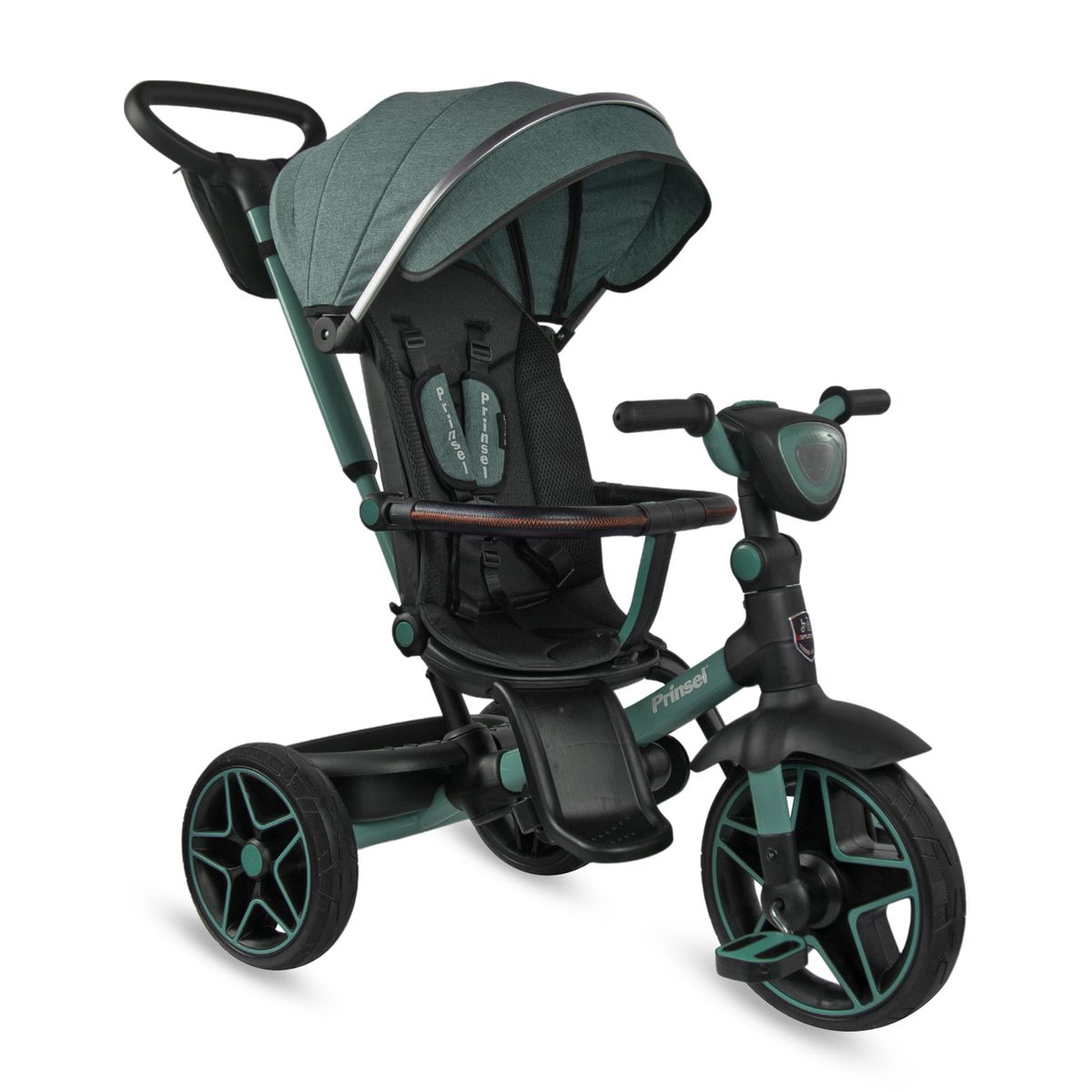 PRINSEL - Triciclo Paseador 360 Reclinable Explorer Prinsel Verde