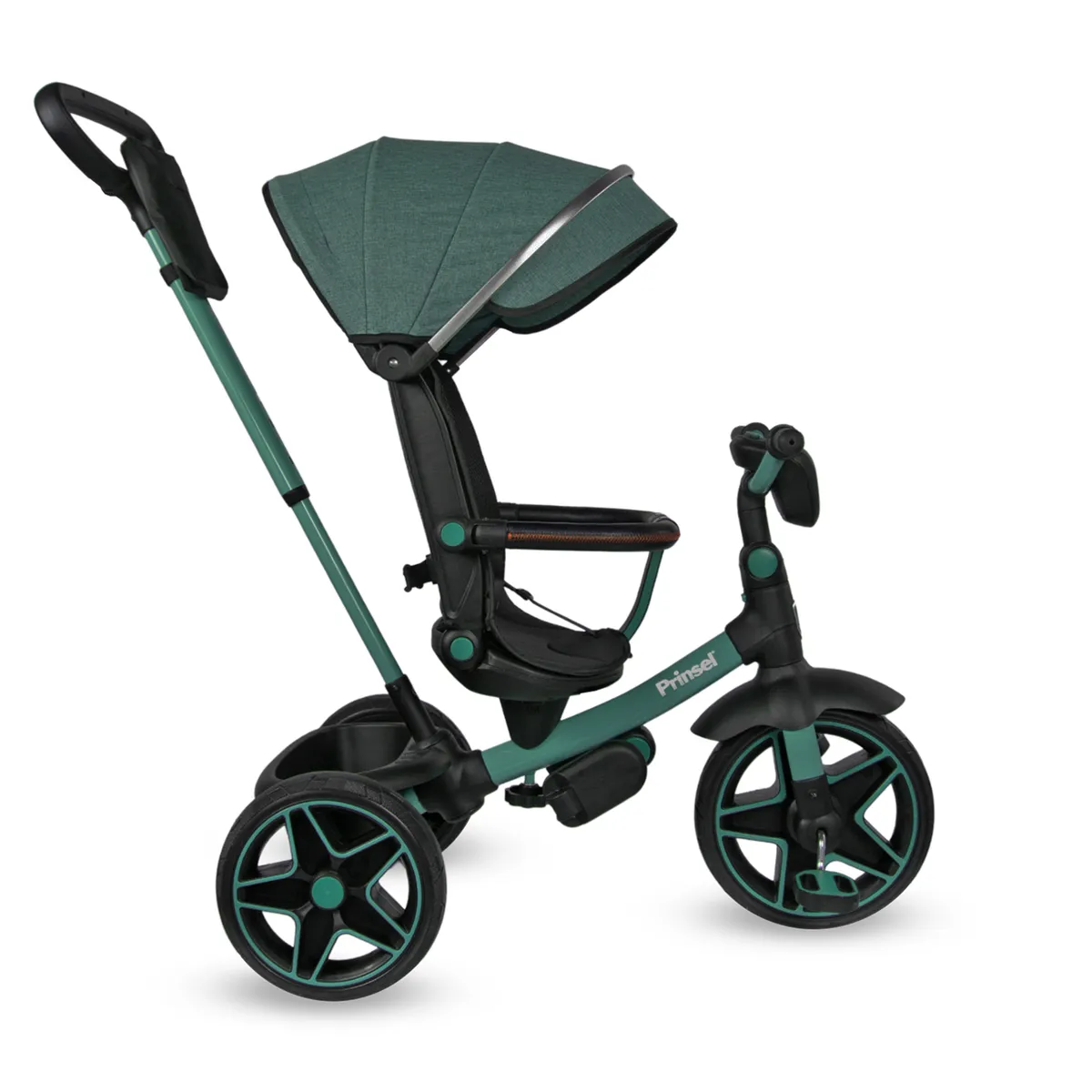 PRINSEL - Triciclo Paseador 360 Reclinable Explorer Prinsel Verde