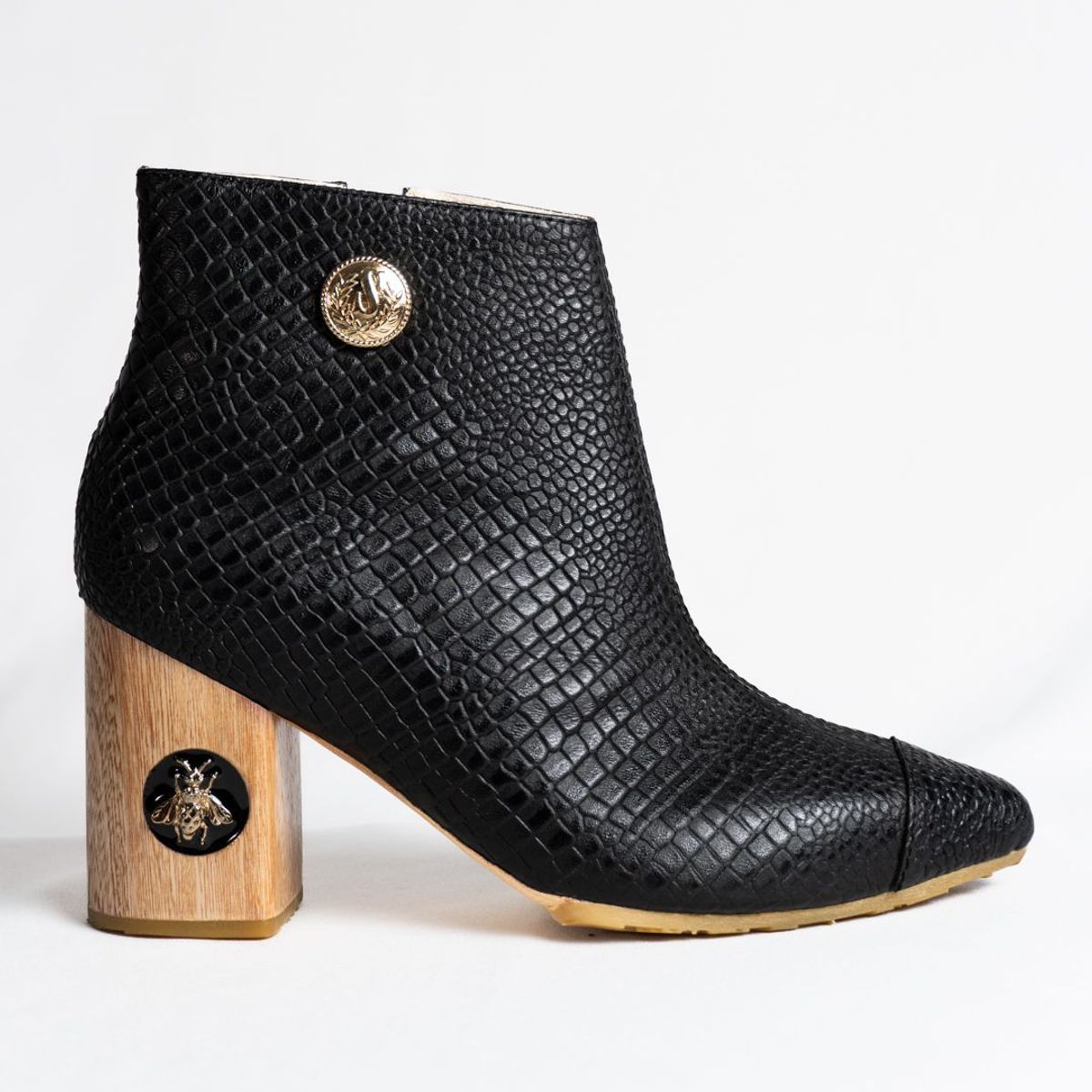 PRESTIGIO - Botines Prestigio Cuero Negro