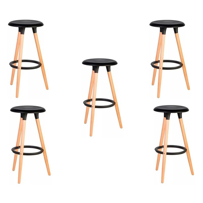 MOBLIHOUSE - Set X5 Silla Barra Lucca Negra Moblihouse